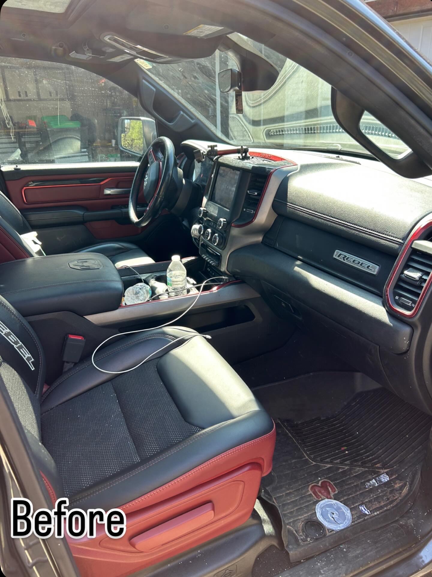 Before: RAM Rebel dirty interior